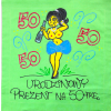 [Db19-50] Poduszka bawełniana Urodzinowy Prezent na 50-tkę