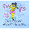 [Db19-50] Poduszka bawełniana Urodzinowy Prezent na 50-tkę