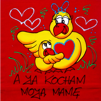 [Db103] Poduszka bawełniana A JA KOCHAM MOJĄ MAMĘ