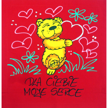 [Db77] Poduszka bawełniana Dla Ciebie Moje Serce