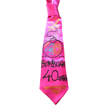 [Ks19-40] Krawat satynowy BOMBOWA 40 - latka