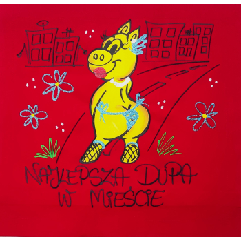 [Db43] Poduszka bawełniana Najlepsza Dupa w Mieście
