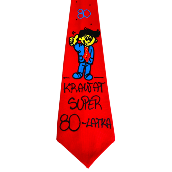 [Kb02-80] Krawat bawełniany KRAWAT SUPER 80 latka