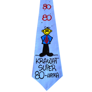 [Kb06-80] Krawat bawełniany KRAWAT SUPER 80 latka