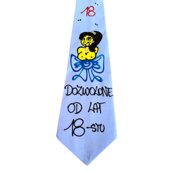 [Kb-07] Krawat bawełniany DOZWOLONE OD lat 18