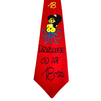 [Kb-07] Krawat bawełniany DOZWOLONE OD lat 18