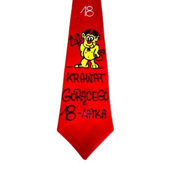 [Kb03-18] Krawat bawełniany KRAWAT GORĄCEGO 18 latka