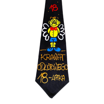 [Kb05-18] Krawat bawełniany KRAWAT ODLOTOWEGO 18 latka
