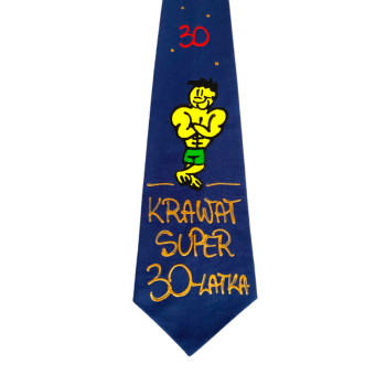[Kb04-30] Krawat bawełniany KRAWAT SUPER 30 latka