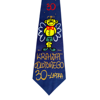 [Kb05-30] Krawat bawełniany KRAWAT ODLOTOWEGO 30 latka