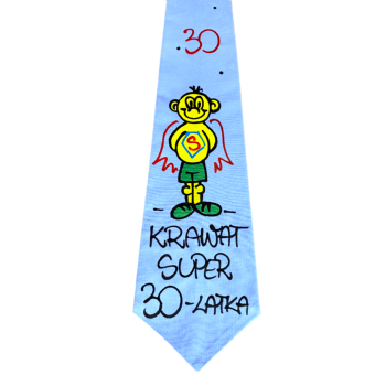 [Kb06-30] Krawat bawełniany KRAWAT SUPER 30 latka