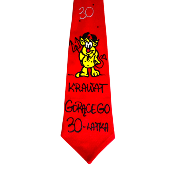 [Kb03-30] Krawat bawełniany KRAWAT GORĄCEGO 30 latka