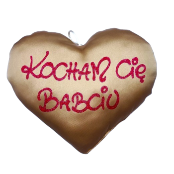 [Sd01]Poduszka serce małe KOCHAM CIĘ BABCIU