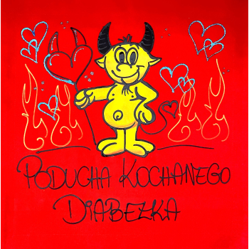 [Db85] Poduszka bawełniana Poducha Kochanego Diabełka