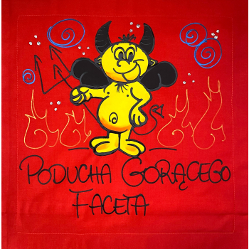 [Db51] Poduszka bawełniana Poducha Gorącego Faceta