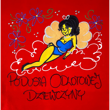[Db47] Poduszka bawełniana Podusia Odlotowej Dziewczyny
